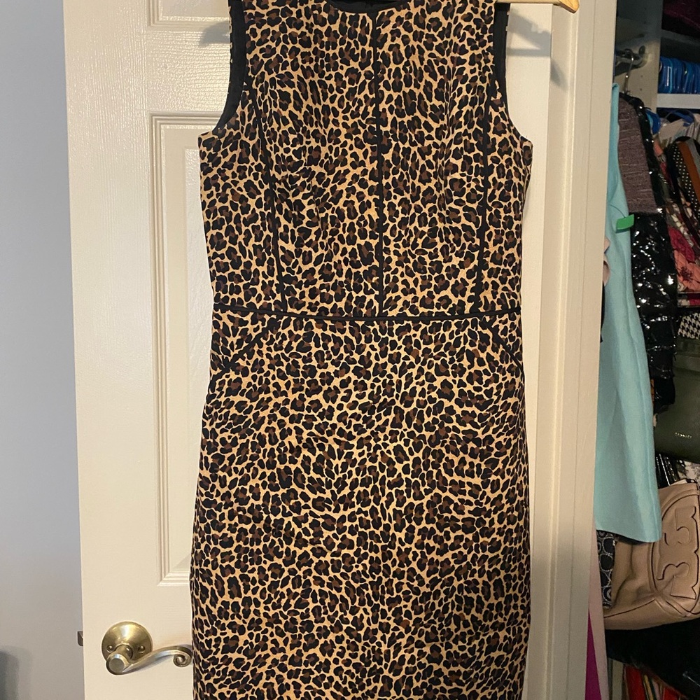 J. Crew Animal Print Mini Dress